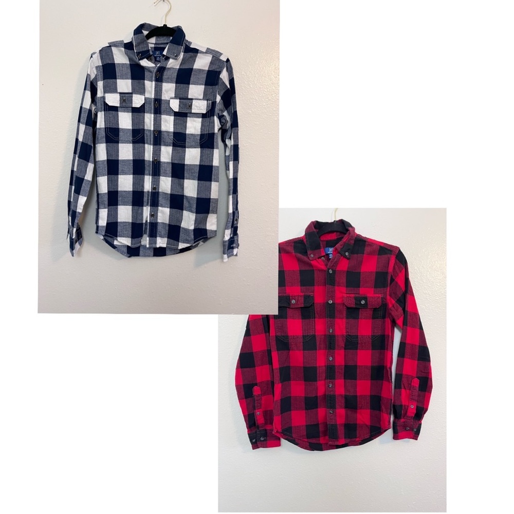 George Flannel Button Down Shirts Bundle Size Xs - image 1